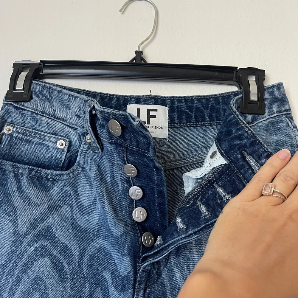 LOVERS AND FRIENDS Reece High Rise Slim Straight ( Amazing psychedelic pattern) - Picture 4 of 10